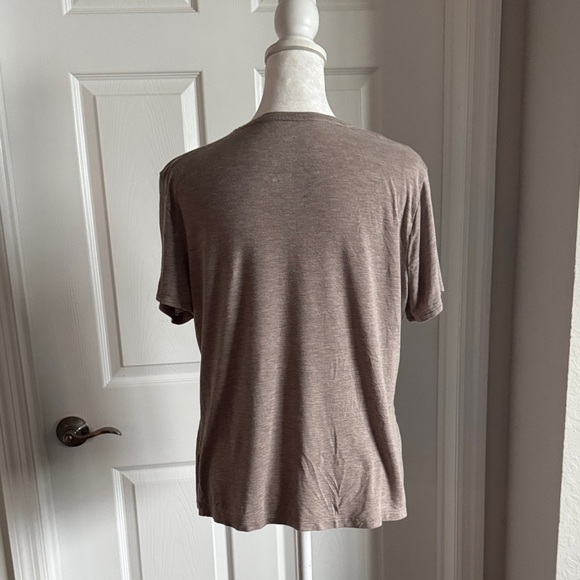 Nine West Taupe Short Sleeve Tee - Picture 4 of 9